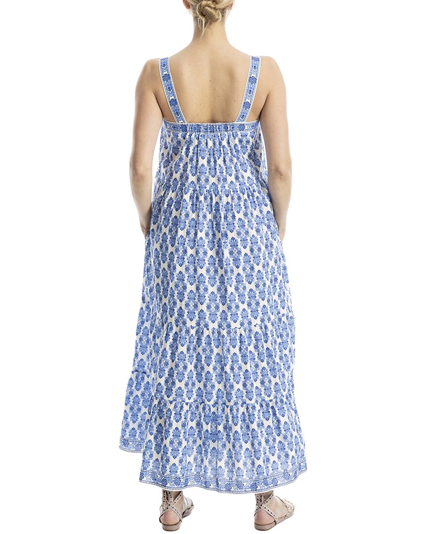 Max Studio Sleeveless Strap Tiered Maxi Dress