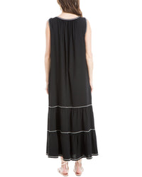Max Studio Sleeveless Maxi Tiered Tank Dress