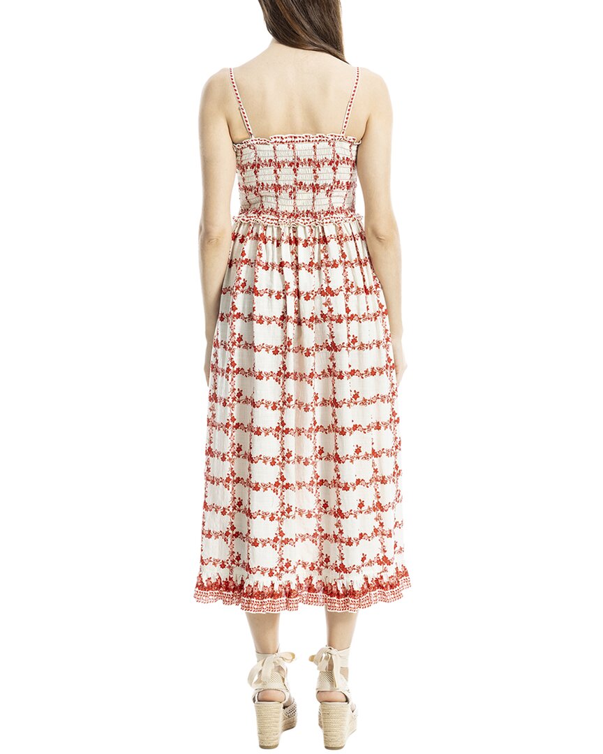 Max Studio Straight Neck Spaghetti Strap Maxi Dress - White