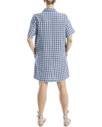 Max Studio Button-Front Shirtdress