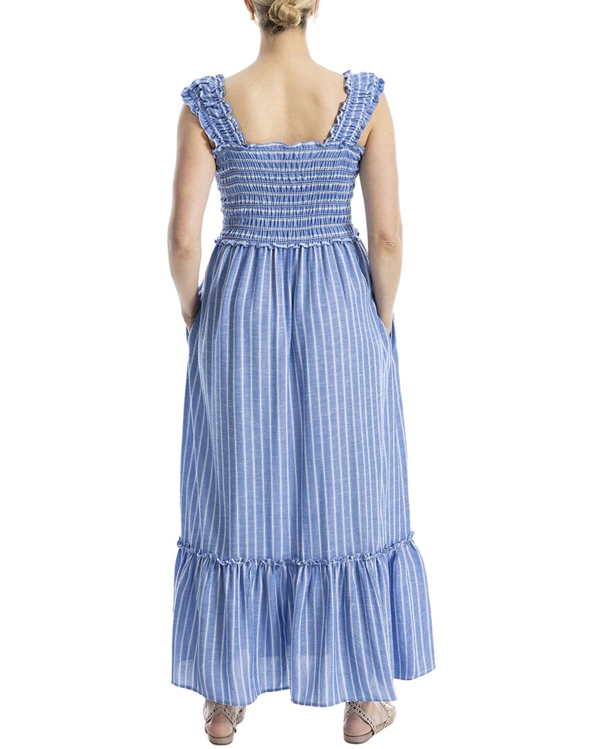 Max Studio Smocked Bodice Tiered Maxi Dress