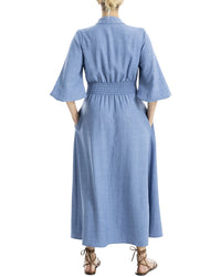 Max Studio Front Pleat Midi Dress