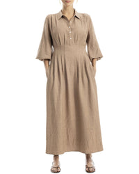 Max Studio Front Pleat Midi Dress