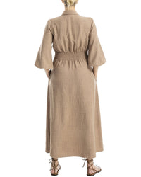 Max Studio Front Pleat Midi Dress