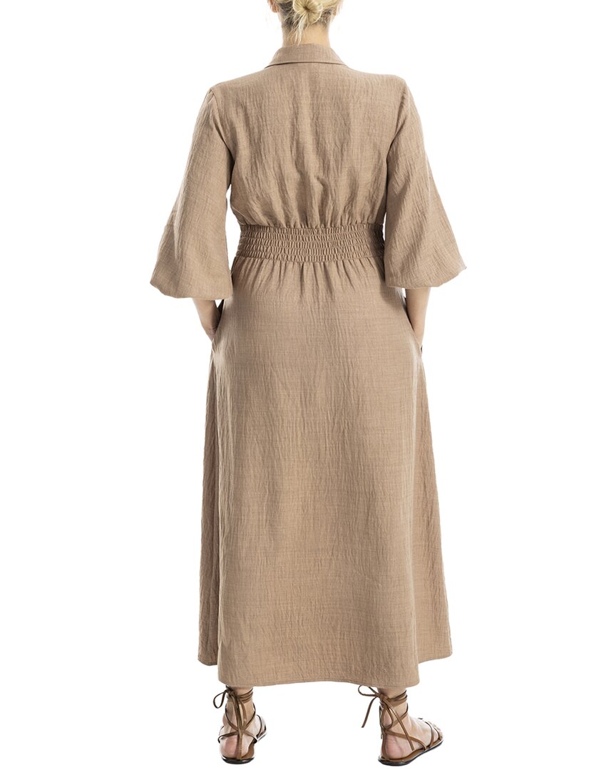 Max Studio Front Pleat Midi Dress
