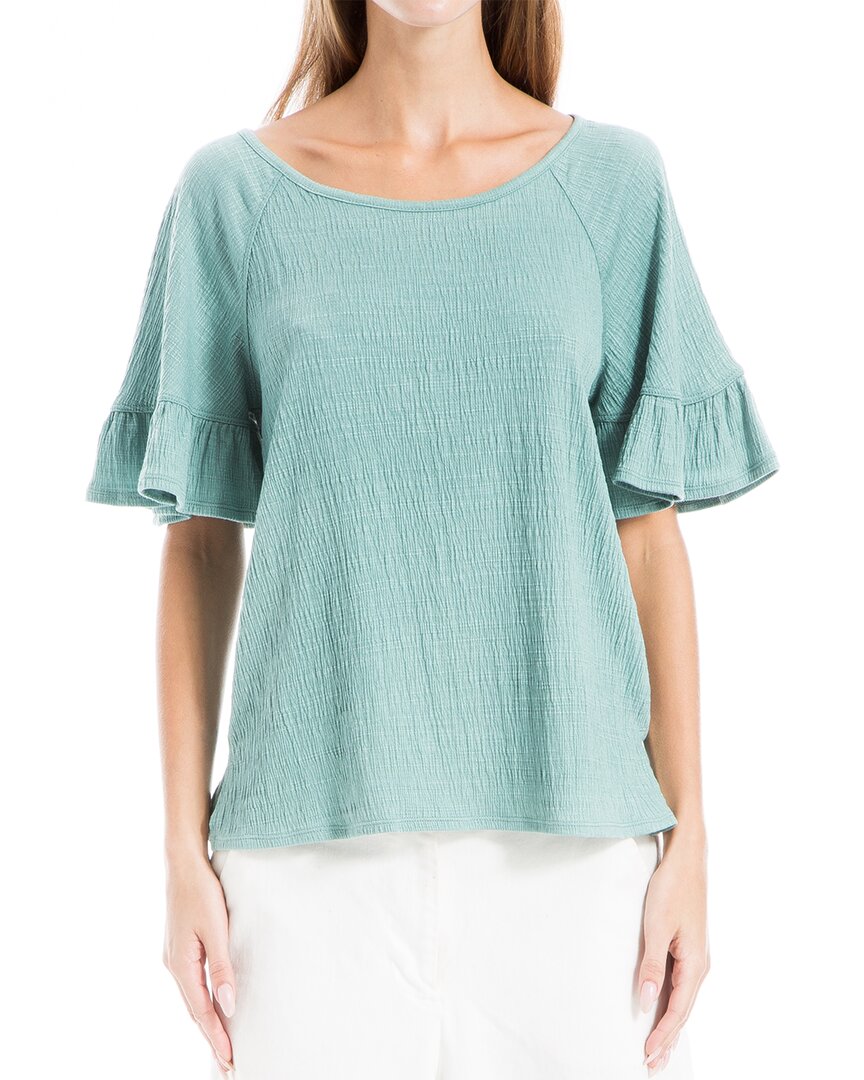 Max Studio Flutter Sleeve Top