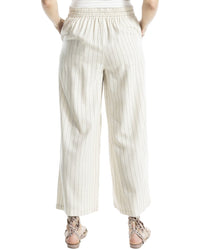 Max Studio Wide Leg Linen-Blend Pant