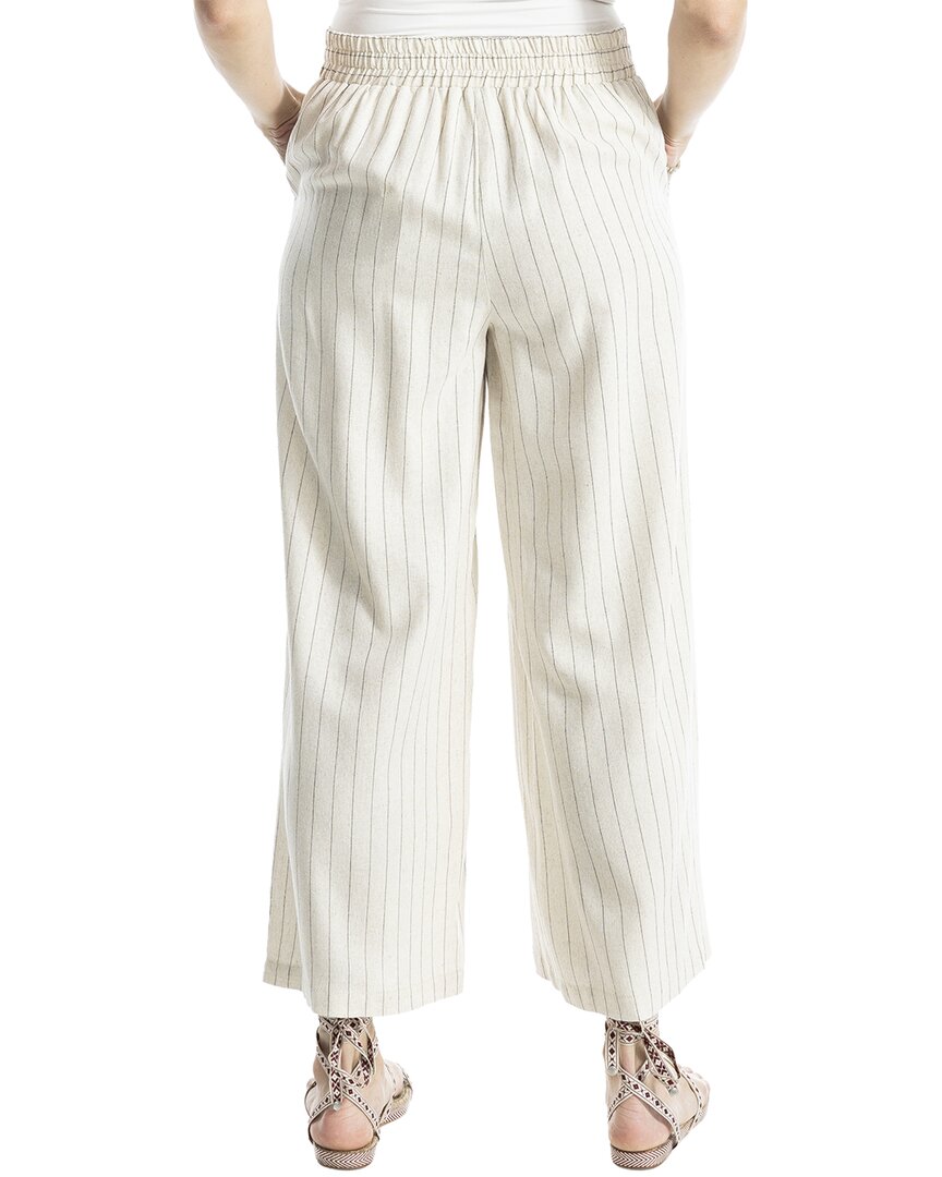Max Studio Wide Leg Linen-Blend Pant