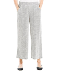 Max Studio Wide Leg Pull-On Crop Pant