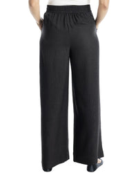 Max Studio Texture Woven Pleated Wide Leg Pant