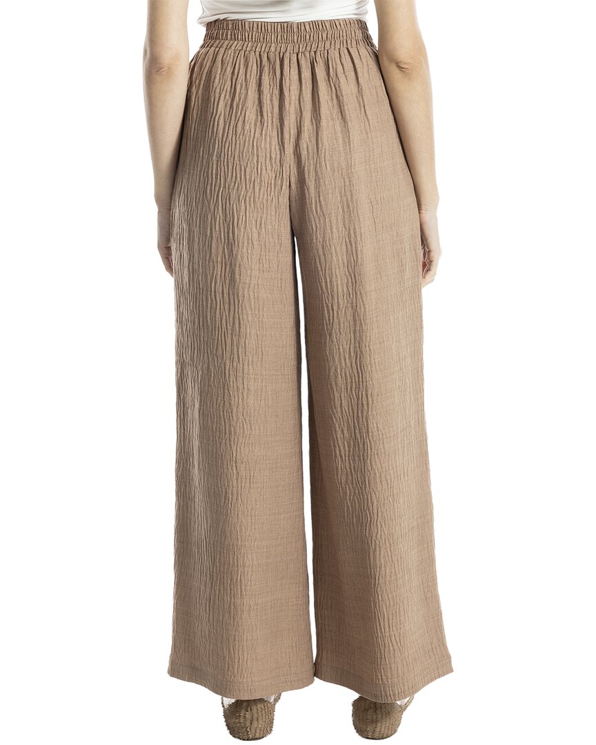 Max Studio Textured Woven Wide Leg Pant