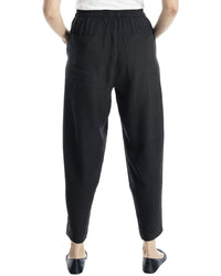 Max Studio Two-Tone Textured Woven Linen-Blend Pant