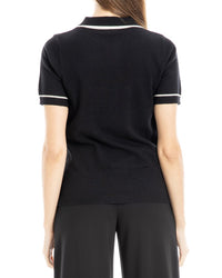 Max Studio V-Neck Polo Sweater