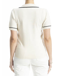 Max Studio V-Neck Polo Sweater