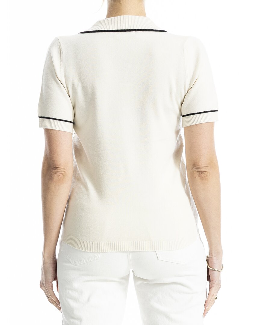 Max Studio V-Neck Polo Sweater
