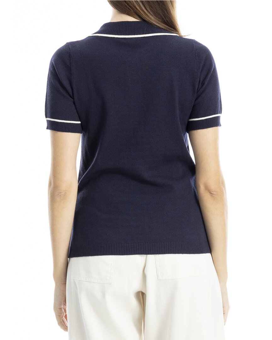 Max Studio V-Neck Polo Sweater