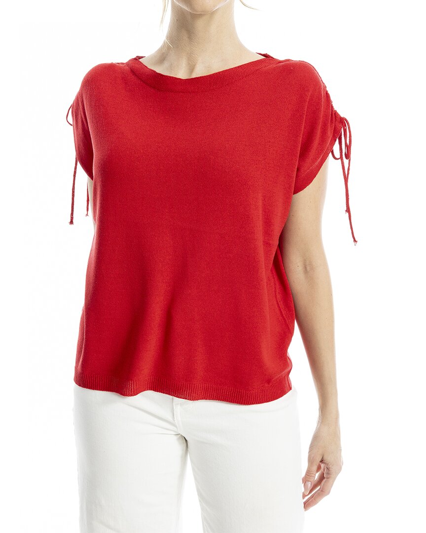 Max Studio Dolman Sleeve Linen-Blend Sweater