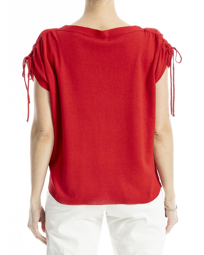 Max Studio Dolman Sleeve Linen-Blend Sweater