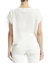 Max Studio Dolman Sleeve Linen-Blend Sweater