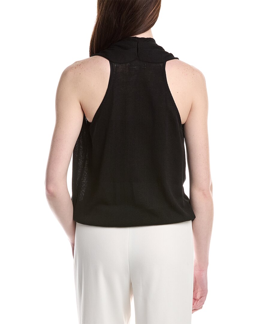 Max Studio Linen-Blend Wrap Sweater