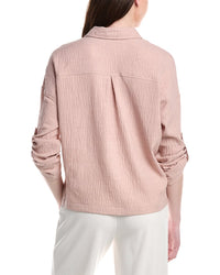 Max Studio Tab Sleeve V-Neck Shirt