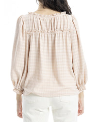Max Studio Smocked Balloon Sleeve Top