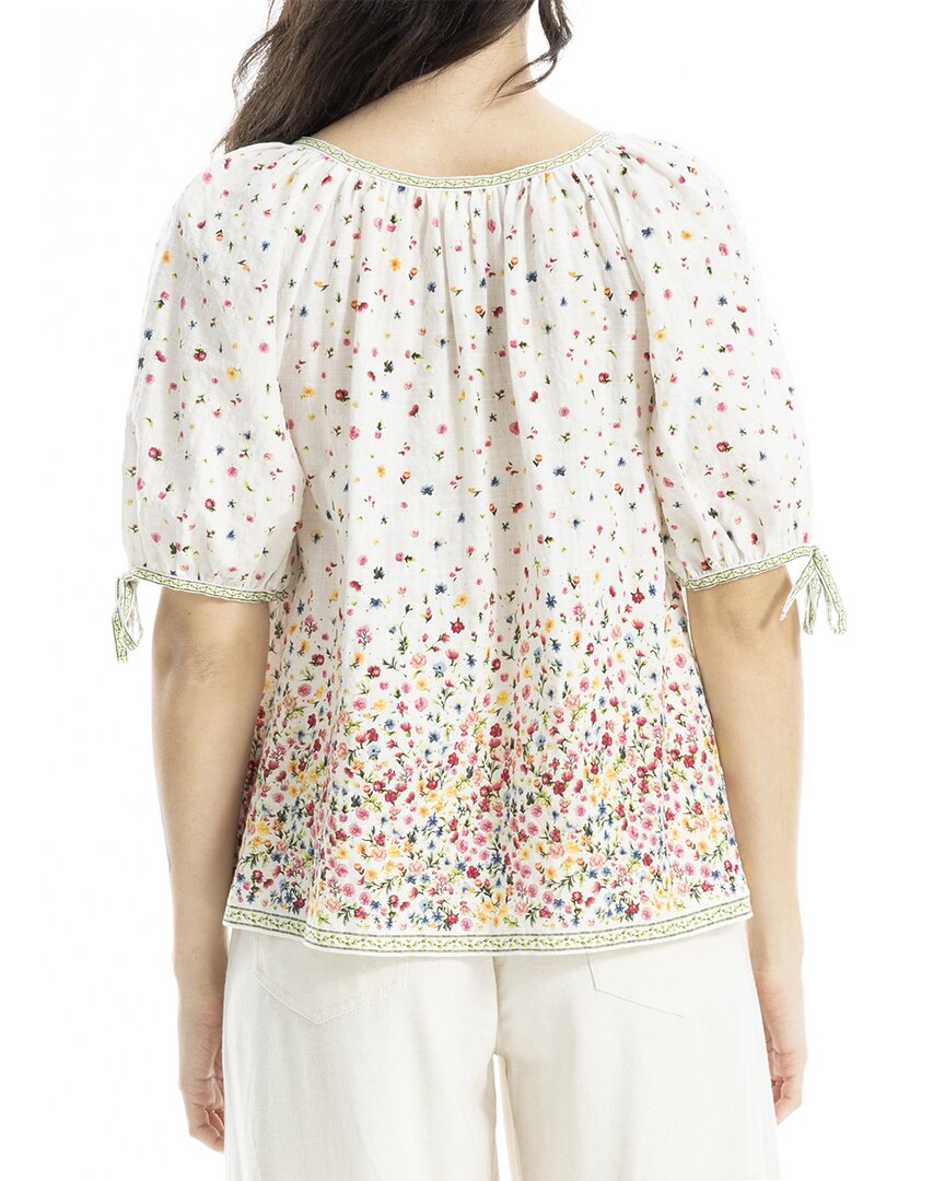 Max Studio Tie-Sleeve Blouse