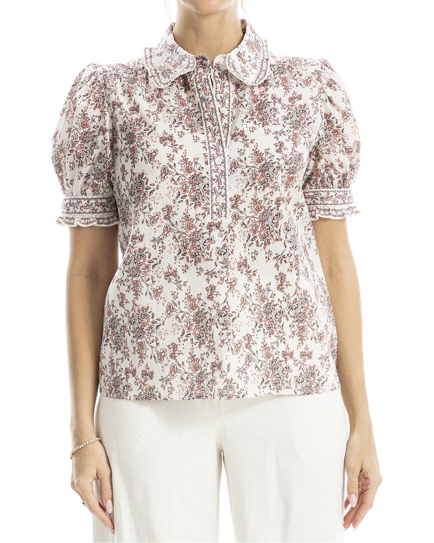 Max Studio Collar Top