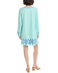 Sail To Sable Ruffle Hem Linen-Blend Dress