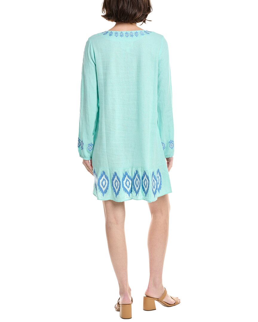 Sail To Sable Ruffle Hem Linen-Blend Dress