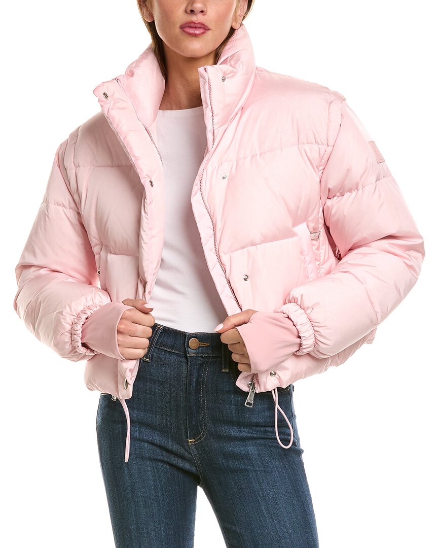 SAM. Sam. Zip-Off Sleeve Cropped Down Puffer Coat