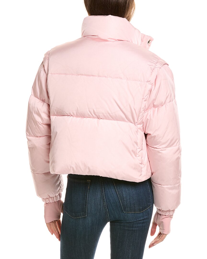SAM. Sam. Zip-Off Sleeve Cropped Down Puffer Coat