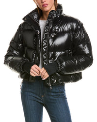 SAM. Sam. Zip-Off Sleeve Cropped Down Puffer Coat