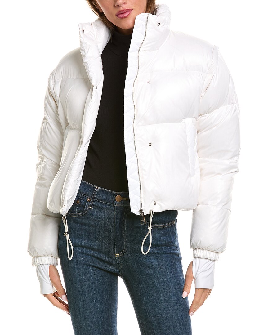 SAM. Sam. Zip-Off Sleeve Cropped Down Puffer Coat