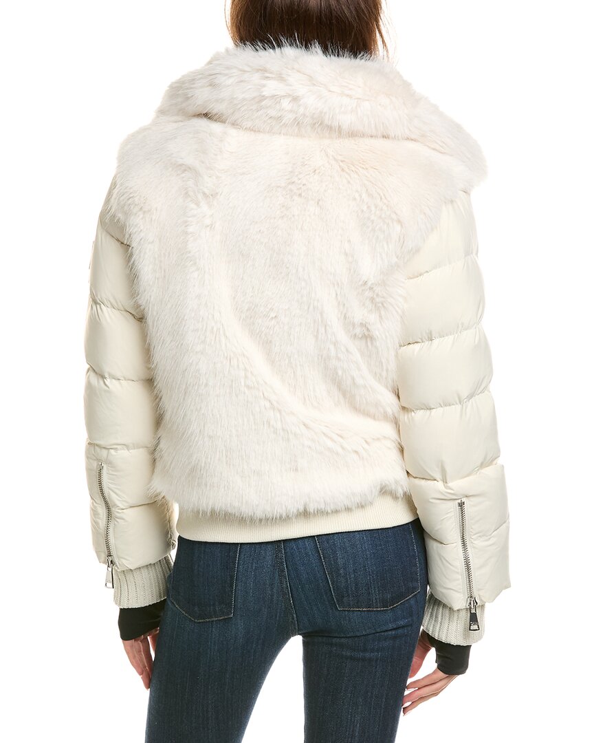 SAM. Sam. Down Leather-Trim Bomber Jacket