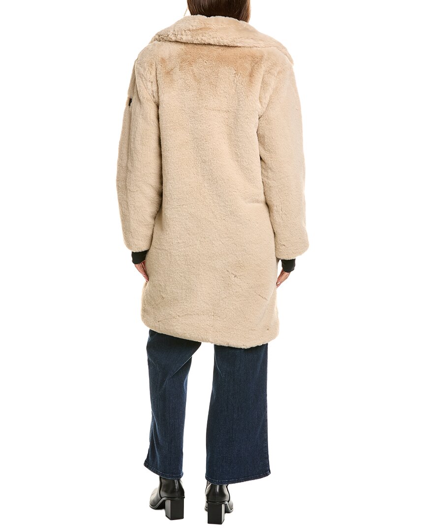 SAM. Sam. Long Leather-Trim Coat
