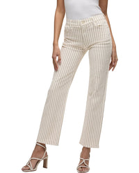 Hudson Jeans Remi Ecru Stripe Jean