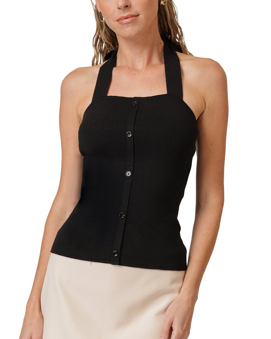 Line & Dot Tanner Halter Sweater Top