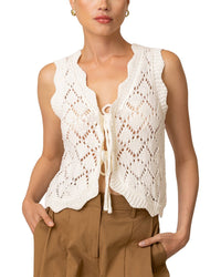 Line & Dot Aleza Tied Sweater Vest