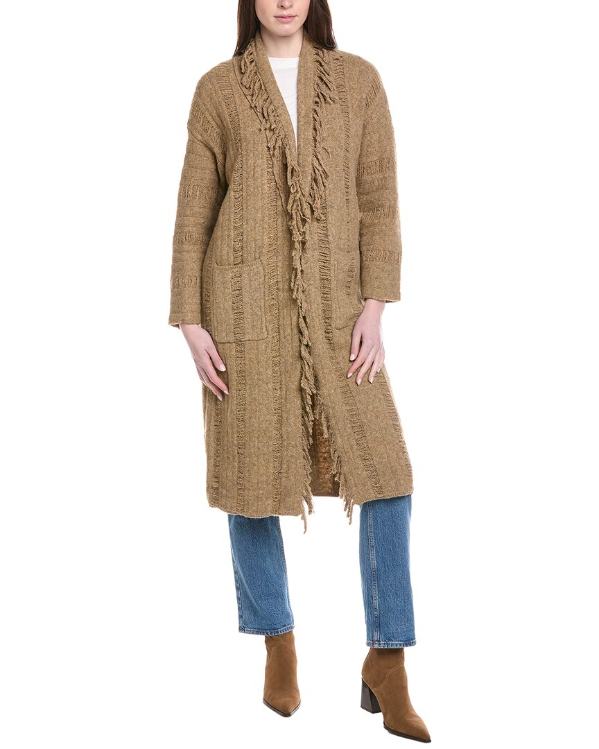 Line & Dot Altura Long Wool-Blend Cardigan