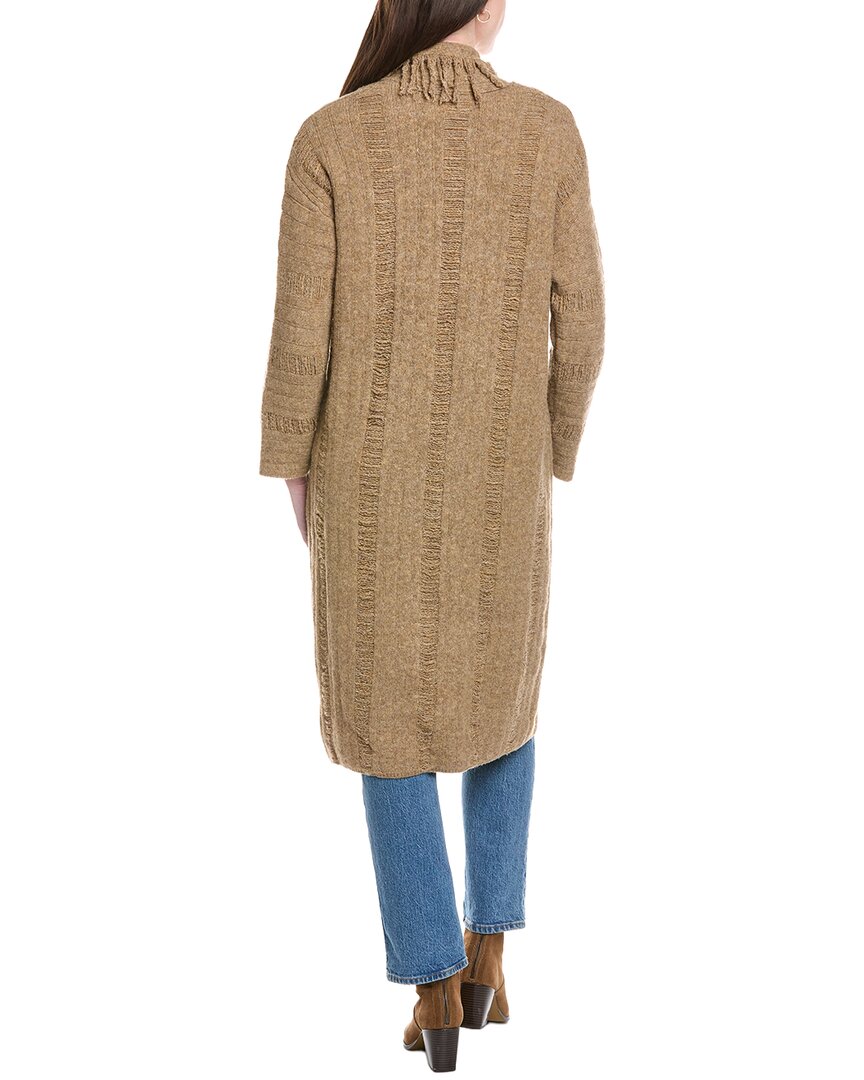 Line & Dot Altura Long Wool-Blend Cardigan