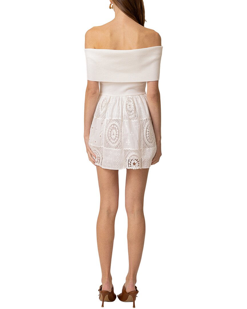 Line & Dot Biva Mix Media Mini Dress