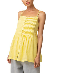 Line & Dot Calisto Linen-Blend Mini Dress
