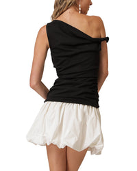 Line & Dot Wesley Mix-Media Mini Dress