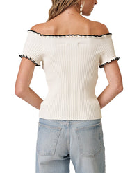 Line & Dot Reonny Off The Shoulder Sweater