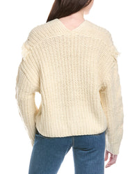 Line & Dot Sade Fringe Wool-Blend Cardigan