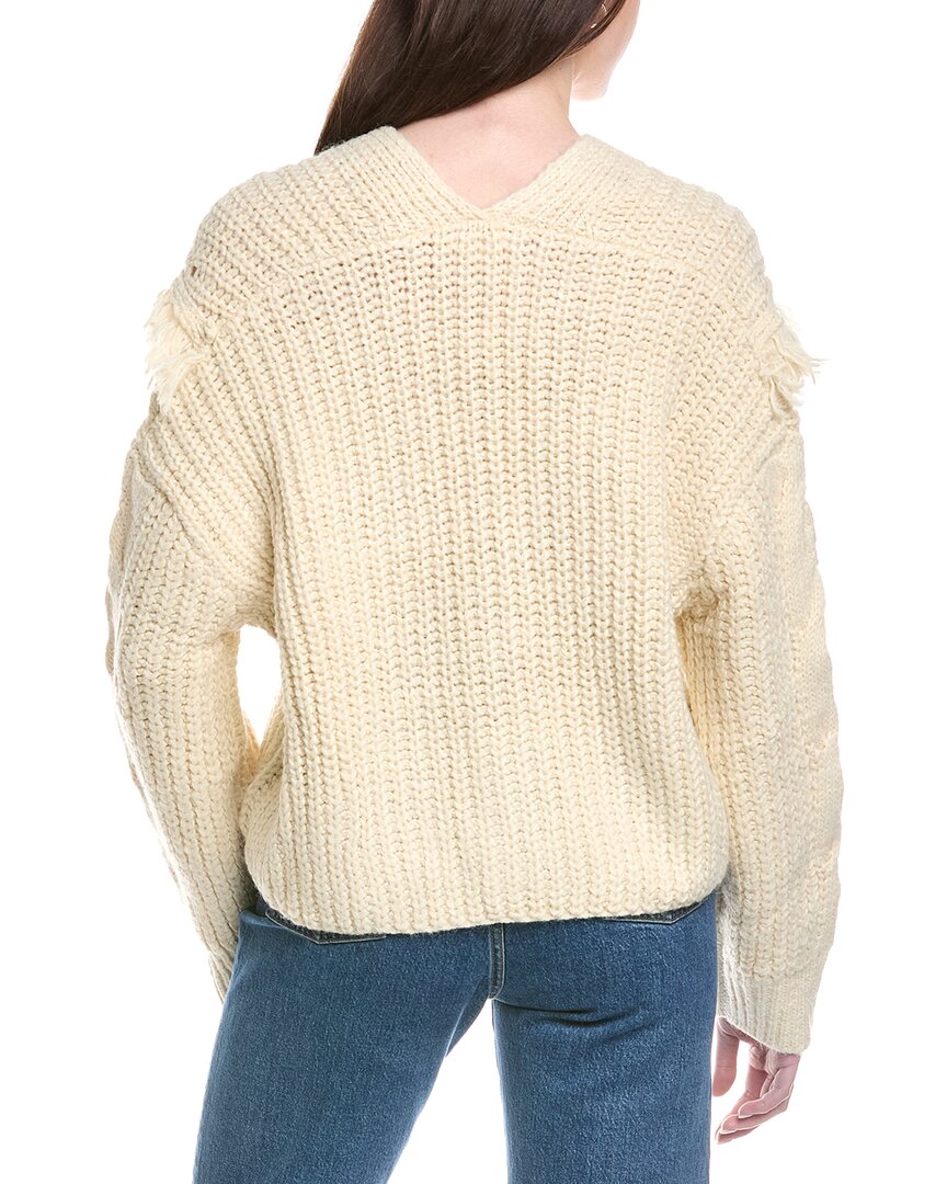 Line & Dot Sade Fringe Wool-Blend Cardigan