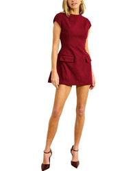 Line & Dot Noelia Wool-Blend Mini Dress