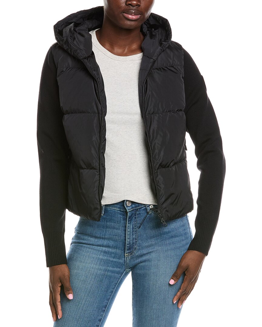 Canada Goose Hybridge Wide Quilt Knit Wool Hoodie