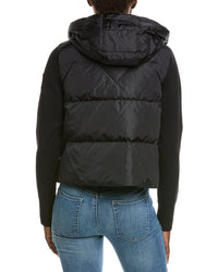 Canada Goose Hybridge Wide Quilt Knit Wool Hoodie